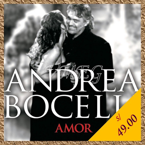 Vmeg Cd+dvd Andrea Bocelli 2006 Amor (edición Especial)