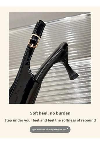 Sandalias De Tacón Alto Con Punta Puntiaguda Y Correa, Moda