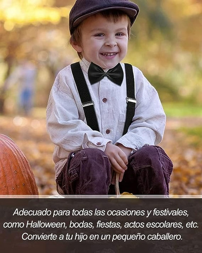 N Tirantes Ajustables Con Moño Pajarita Para
