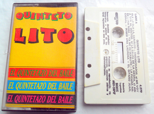 Quinteto Lito - El Quintetazo Del Baile * Cumbia 1987 Casete