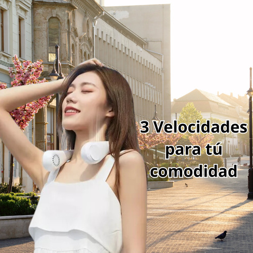20 Pzs Ventilador De Cuello Recargable Para Hogar Oficina Blanco