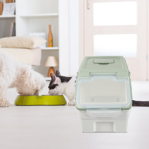 Cubo De Almacenamiento De Comida Para Perros Y Mascotas