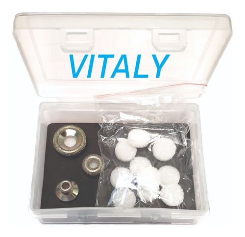 Imagen 3 de 3 de Microdermoabrasion Regulador De Succion Vitaly Nano 3 Puntas