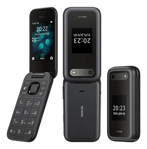 Nokia Flip 2660 Simples Telefone Celular Antigo Abre E Fecha Preto