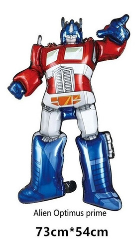 Imagen 3 de 3 de Pack 4 Globos Metalizados De Transformers