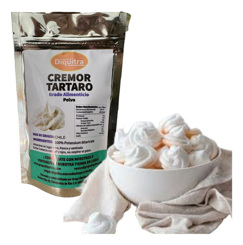 Cremor Tártaro Ideal Para Repostería 250 Gr