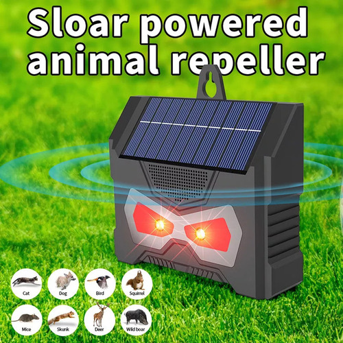 Repelente Ultrasonico Morcego Solar Para Jardim E Ar Livre G