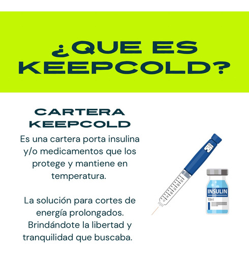 Keepcold Dúo - Cartera Porta Insulina Y/o Medicamentos