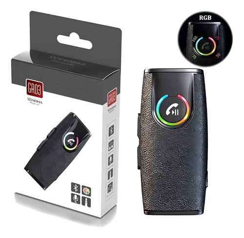 Kopira Receptor Bluetooth 5.3, Adaptador Bluetooth Aux Para Coche Audio Micrófono Incorporado, A2dp Estéreo Y Llamadas Manos Libres En Auto, Bluetooth Jack 3.5 Para Altavoces Y Coche