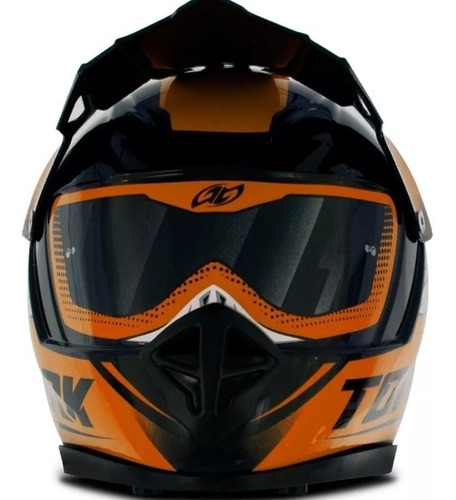 Cofre Pro Tork Mini Capacete Factory Edition Cross Laranja Cor Mini Laranja Tamanho do capacete nãos e aplica