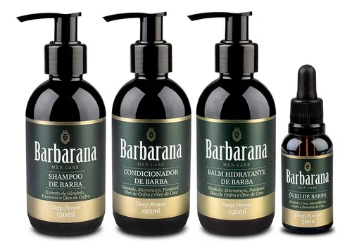 Kit Shampoo Condicionador Balm Óleo Deep Forest Barbarana
