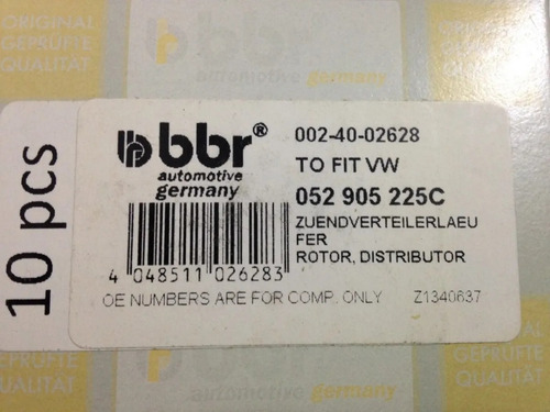Rotor Distribuidor Jetta Golf Fox Vento Gol 1.6 1.8 2.0 Audi
