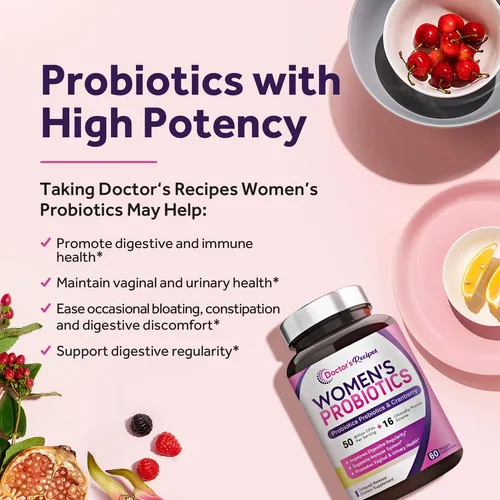 Doctor's Recipes - Probiotico Para Mujeres, 60 Capsulas Con