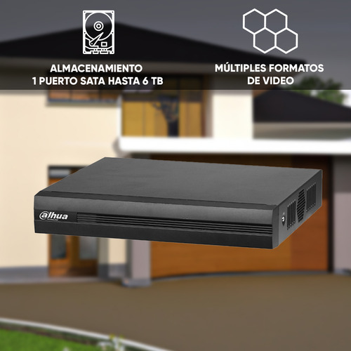 Rmt500 Dahua Dvr Xvr1b16i 16 Canales Resolución 1080p Lite 2 (Reacondicionado)