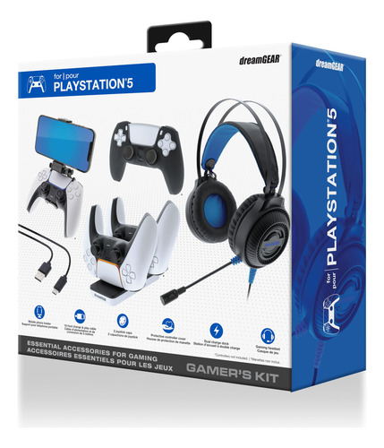 Kit De Juego Dreamgear Para Playstation 5 Con Auriculares, C
