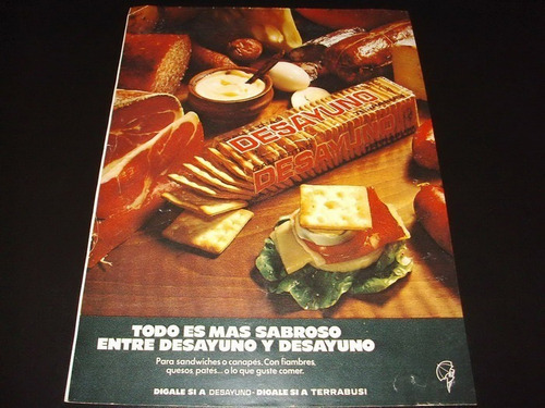 (pb020) Publicidad Clipping Galletitas Desayuno * 1973 (Usado)