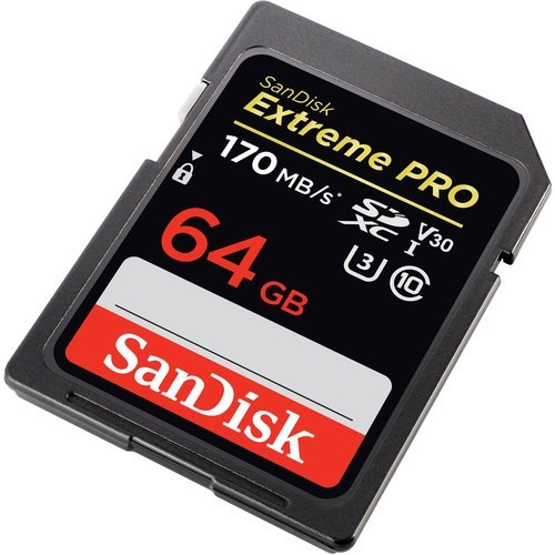 Cartão Memória Sandisk 64gb Extreme Pro 170 Mb/s Uhs-i Sdxc