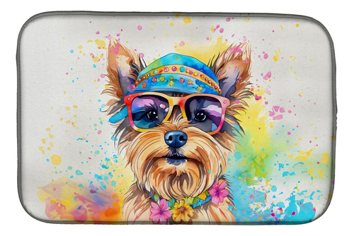 Dac2577ddm Yorkshire Terrier Hippie Dawg Dish Drying Mat