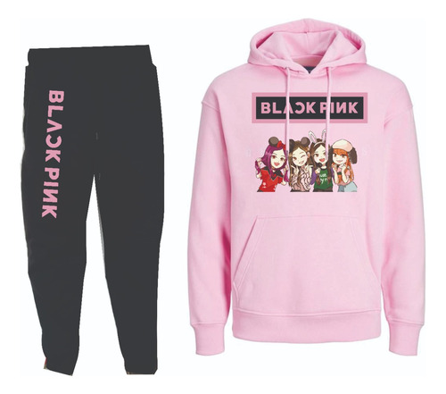 Conjuntos Cap Sudadera Y Jogger Kpop Black Pink Integrantes