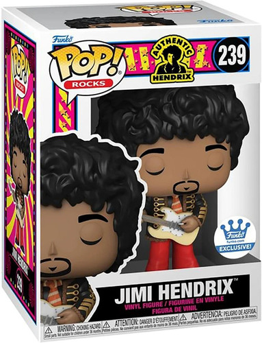 Funko Pop! Rocks Authentic Hendrix - Jimi Hendrix Exclusive