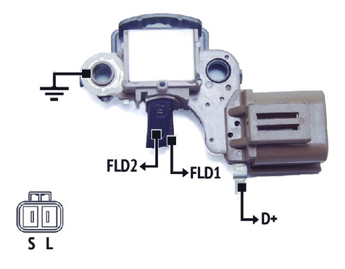 Regulador Alternador Mitsubishi Nissan Sentra 12v.