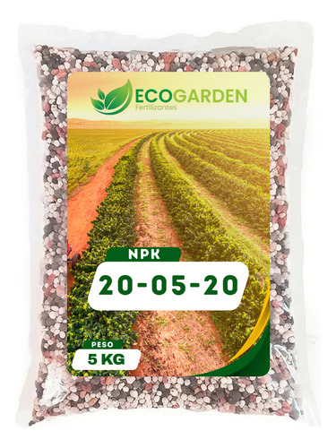 5kg Fertilizante Npk Adubo 20x05x20 - Ecogarden Fertilizantes