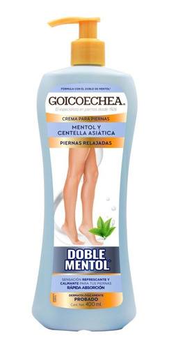 Crema Para Piernas Goicoechea Mentol Y Centella Asiática