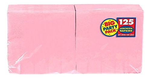 Amscan Big Party Pack 125 Count Luncheon Napkins New Pink