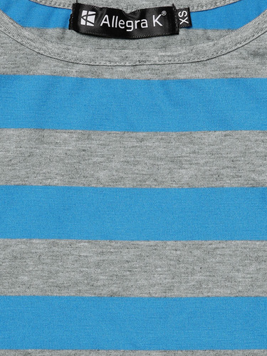 Camiseta Informal Mujer Blusa Estampada Con Mangas Al Codo