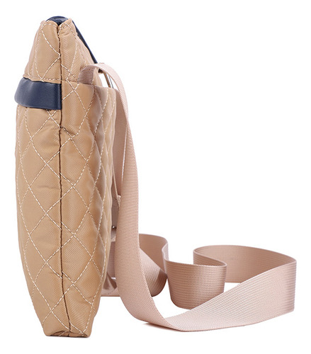Bolsa Crossbody, Marca Nautica Para Dama. Color Camel Correa De Hombro Camel Diseño De La Tela Capitonado