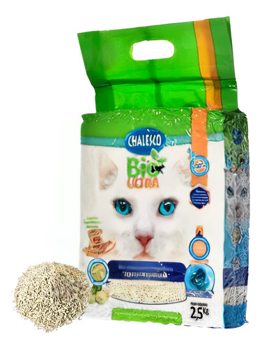 Areia Granulado Biodegradável Para Gatos 2,5kg Chalesco
