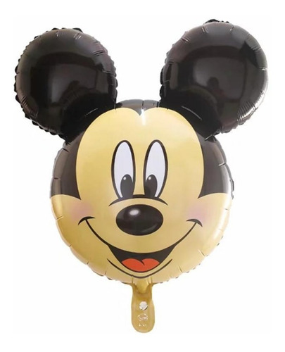 1 Globo Metalizado Cara Minnie O Mickey Tamaño 58 Cms