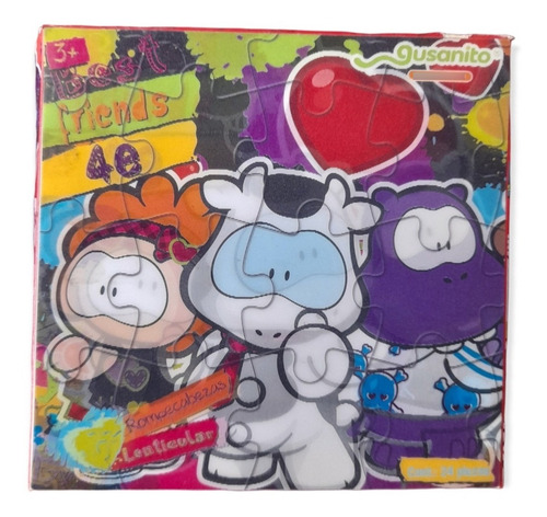 Rompecabezas Lenticular De Cowco Best Friends 4 Ever 24 Pzas (Usado)