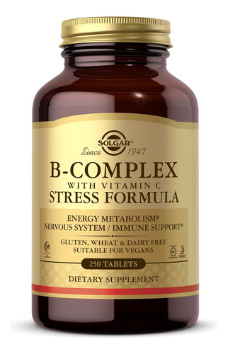 Solgar B-complex Vitamin C Stress Formula 250tabs