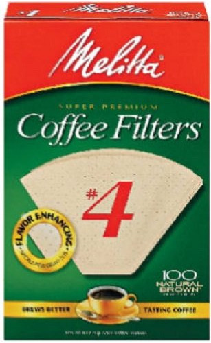 Filtros Desechables - Cone Coffee Filters Natural Brown #4 (