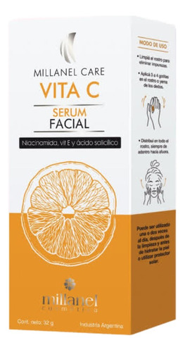  Serum Facial Vita C Millanel Care Hidratacion 