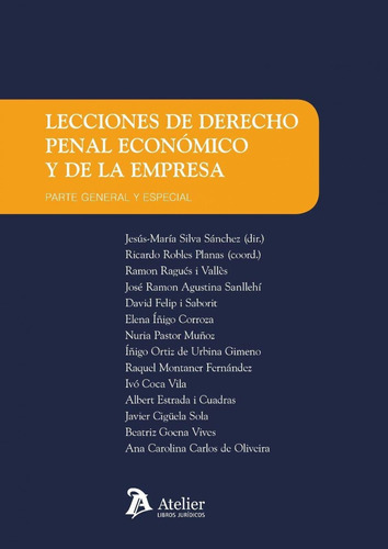 Libro Lecciones De Derecho Penal Económico Y De La Empresa.