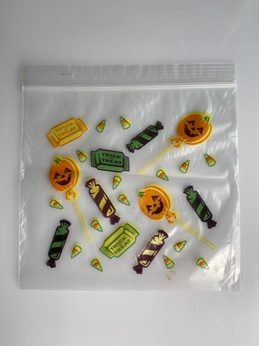 Bolsas Resellables Ciplot Para Galletas 16x15 Cm Halloween