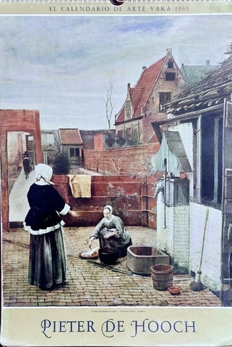 Calendario Arte Vaka 1965 Vintage Pieter De Hooch