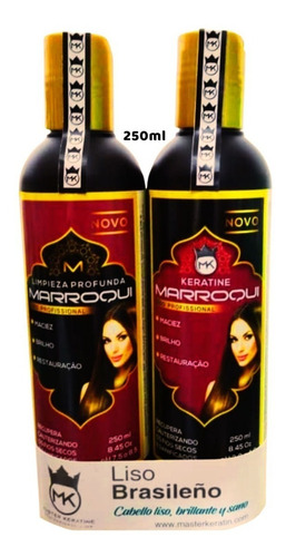 Imagen 1 de 2 de Alisado Keratina Marroqui Cabellos Rebelde 250ml Original Mk
