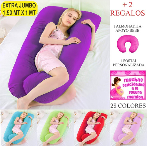 Almohada Ortopedica Para Embarazo,lactancia Jumbo 28 Colores