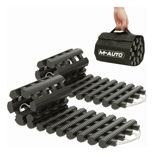 M-auto Juego De 2 Alfombrillas De Tracción De Neumáticos