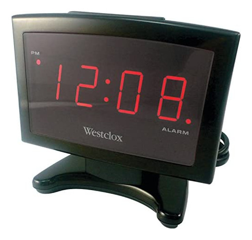 Reloj Despertador Led De Plasma Westclox  0.9 Pulgadas