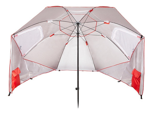 Sombrilla Playera 2.40mts Refugio Waterdog Rompe Viento