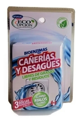 Bioenzimas Cañerías Y Desagues (3 Bolsas) Anasac