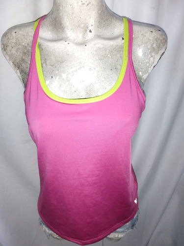 Sexy Blusa Deportiva Danskin Now Top IncluĂdo Rosa Amarillo (Usado)
