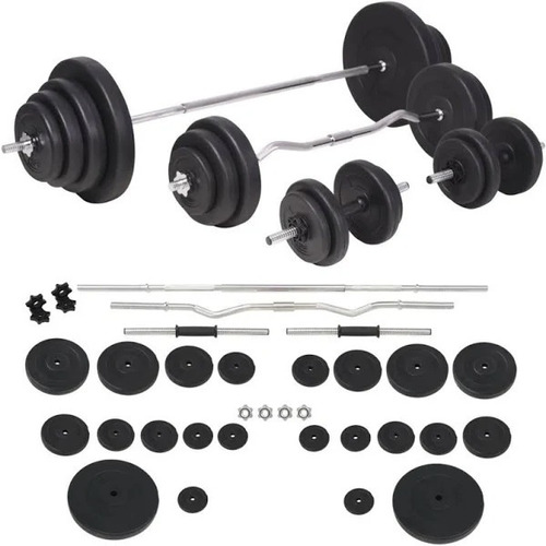 Vidaxl Barbell And Dumbbell Set 264.6 Lb