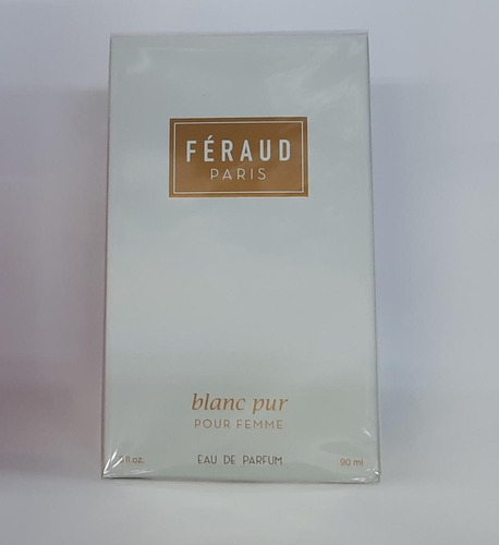 Perfume Feraud Blanc Pur Pour Femme Eau De Parfum  X 90ml 