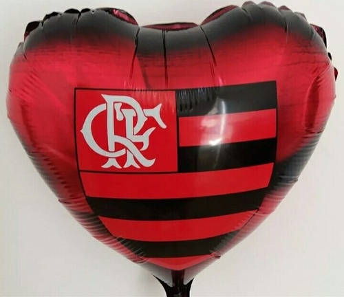 Balão Metalizado Do Flamengo  De 44 Cm ( 5 Unidades)