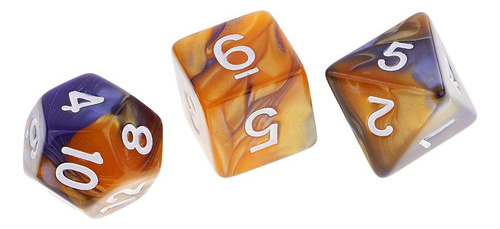 2 X 7 Piezas Dados Poliédrico D20 D12 D10 D8 D6 D4 Para De